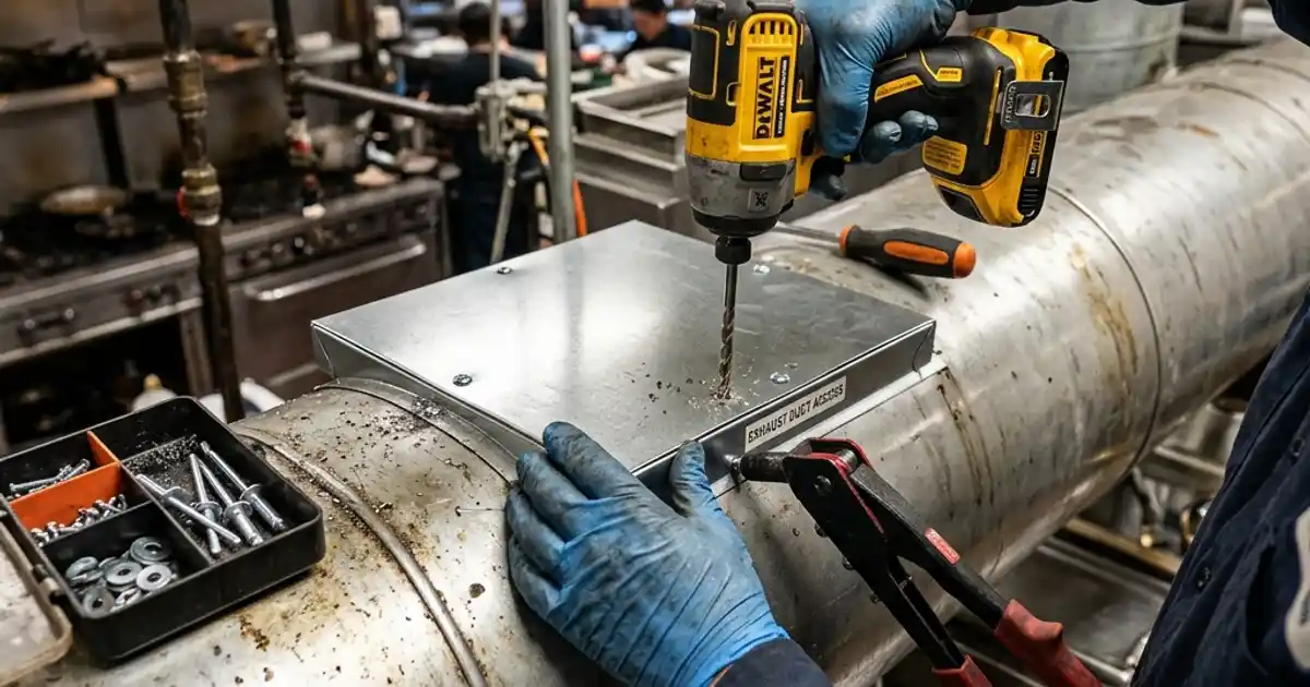 Access Panel Installation | FindHoodCleaner.com